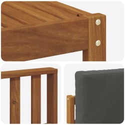Ensemble de canapés d'extérieur 6 pcs Naturel et Anthracite 527346527346
