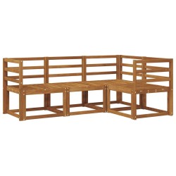 Ensemble de canapés d'extérieur 4 pcs Naturel 527347527347