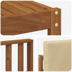 Ensemble de canapés d'extérieur 6 pcs Naturel et Beige 527349527349
