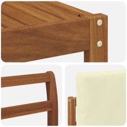Ensemble de canapés d'extérieur 6 pcs Naturel et Crème 527351527351