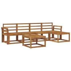Ensemble de canapés d'extérieur 6 pcs Naturel 527352527352