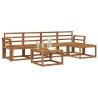 Ensemble de canapés d'extérieur 6 pcs Naturel 527352527352