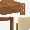 Ensemble de canapés d'extérieur 6 pcs Naturel et Beige 527353527353