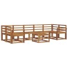 Ensemble de canapés d'extérieur 8 pcs Naturel 527360527360