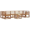 Ensemble de canapés d'extérieur 8 pcs Naturel 527360527360