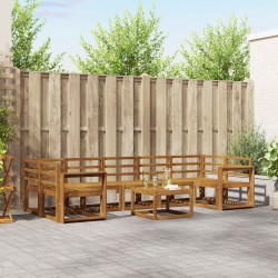 Ensemble de canapés d'extérieur 8 pcs Naturel 527362527362