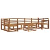 Ensemble de canapés d'extérieur 8 pcs Naturel 527362527362