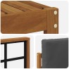 Ensemble de canapés d'extérieur 4 pcs Naturel et Anthracite 527364527364