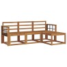 Ensemble de canapés d'extérieur 4 pcs Naturel 527367527367