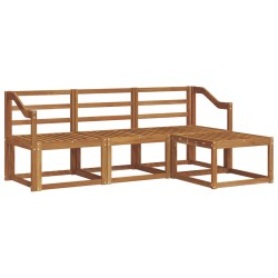 Ensemble de canapés d'extérieur 4 pcs Naturel 527371527371