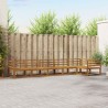 Ensemble de canapés d'extérieur 6 pcs Naturel 527374527374