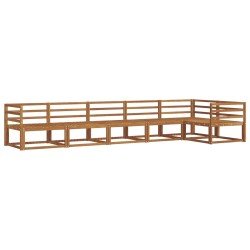 Ensemble de canapés d'extérieur 6 pcs Naturel 527374527374