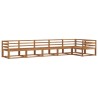 Ensemble de canapés d'extérieur 6 pcs Naturel 527374527374