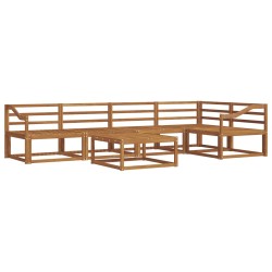 Ensemble de canapés d'extérieur 6 pcs Naturel 527375527375