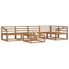 Ensemble de canapés d'extérieur 6 pcs Naturel 527375527375