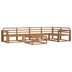 Ensemble de canapés d'extérieur 6 pcs Naturel 527376527376