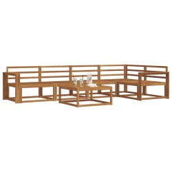 Ensemble de canapés d'extérieur 6 pcs Naturel 527376527376