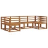 Ensemble de canapés d'extérieur 6 pcs Naturel 527377527377