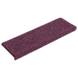 Tapis d'escalier 30 pièces 65 x 21 x 4 cm Violet foncé Bord rectangulaire 527379527379