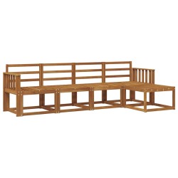 Ensemble de canapés d'extérieur 5 pcs Naturel 527383527383