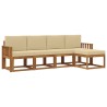 Ensemble de canapés d'extérieur 5 pcs Naturel et Beige 527384527384