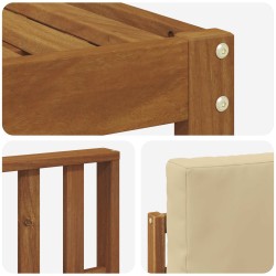 Ensemble de canapés d'extérieur 5 pcs Naturel et Beige 527384527384