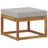 Ensemble de canapés d'extérieur 4 pcs Gris Naturel et Clair 527385527385