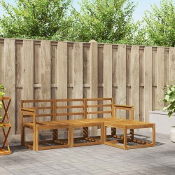 Ensemble de canapés d'extérieur 4 pcs Naturel 527386527386