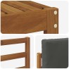 Ensemble de canapés d'extérieur 4 pcs Naturel et Anthracite 527388527388
