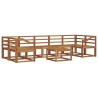 Ensemble de canapés d'extérieur 8 pcs Naturel 527392527392