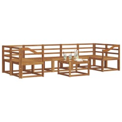 Ensemble de canapés d'extérieur 8 pcs Naturel 527392527392