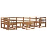 Ensemble de canapés d'extérieur 8 pcs Naturel 527393527393