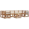 Ensemble de canapés d'extérieur 8 pcs Naturel 527393527393