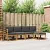 Ensemble de canapés d'extérieur 5 pcs Naturel et Anthracite 527397527397