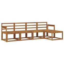 Ensemble de canapés d'extérieur 5 pcs Naturel 527405527405