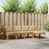 Ensemble de canapés d'extérieur 5 pcs Naturel et Beige 527406527406