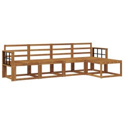 Ensemble de canapés d'extérieur 5 pcs Naturel 527409527409