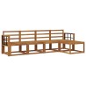 Ensemble de canapés d'extérieur 5 pcs Naturel 527409527409