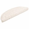 Tapis d'escalier 20 pièces 56 x 17 x 3 cm Blanc Demi-rond 527415527415