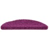 Tapis d'escalier 20 pièces 56 x 17 x 3 cm Violet Demi-rond 527416527416