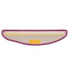 Tapis d'escalier 20 pièces 56 x 17 x 3 cm Violet Demi-rond 527416527416