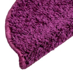 Tapis d'escalier 20 pièces 56 x 17 x 3 cm Violet Demi-rond 527416527416