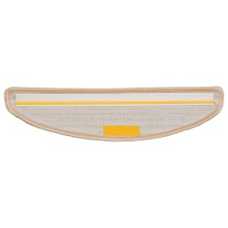 Tapis d'escalier 20 pièces 56 x 17 x 3 cm Crème Demi-rond 527417527417