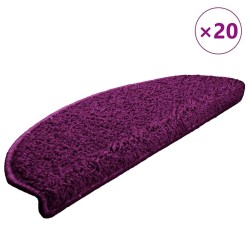 Tapis d'escalier 20 pièces 65 x 21 x 4 cm Violet Demi-rond Grand 527418527418