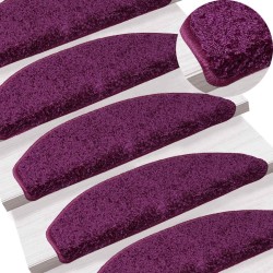 Tapis d'escalier 20 pièces 65 x 21 x 4 cm Violet Demi-rond Grand 527418527418
