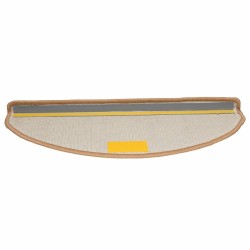 Tapis d'escalier 20 pièces 65 x 21 x 4 cm Beige Demi-rond Grand 527421527421