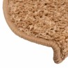 Tapis d'escalier 20 pièces 65 x 21 x 4 cm Beige Demi-rond Grand 527421527421