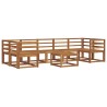 Ensemble de canapés d'extérieur 8 pcs Naturel 527425527425