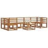 Ensemble de canapés d'extérieur 8 pcs Naturel 527425527425