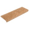 Tapis d'escalier 20 pièces 65 x 21 x 4 cm Beige Bord rectangulaire 527427527427